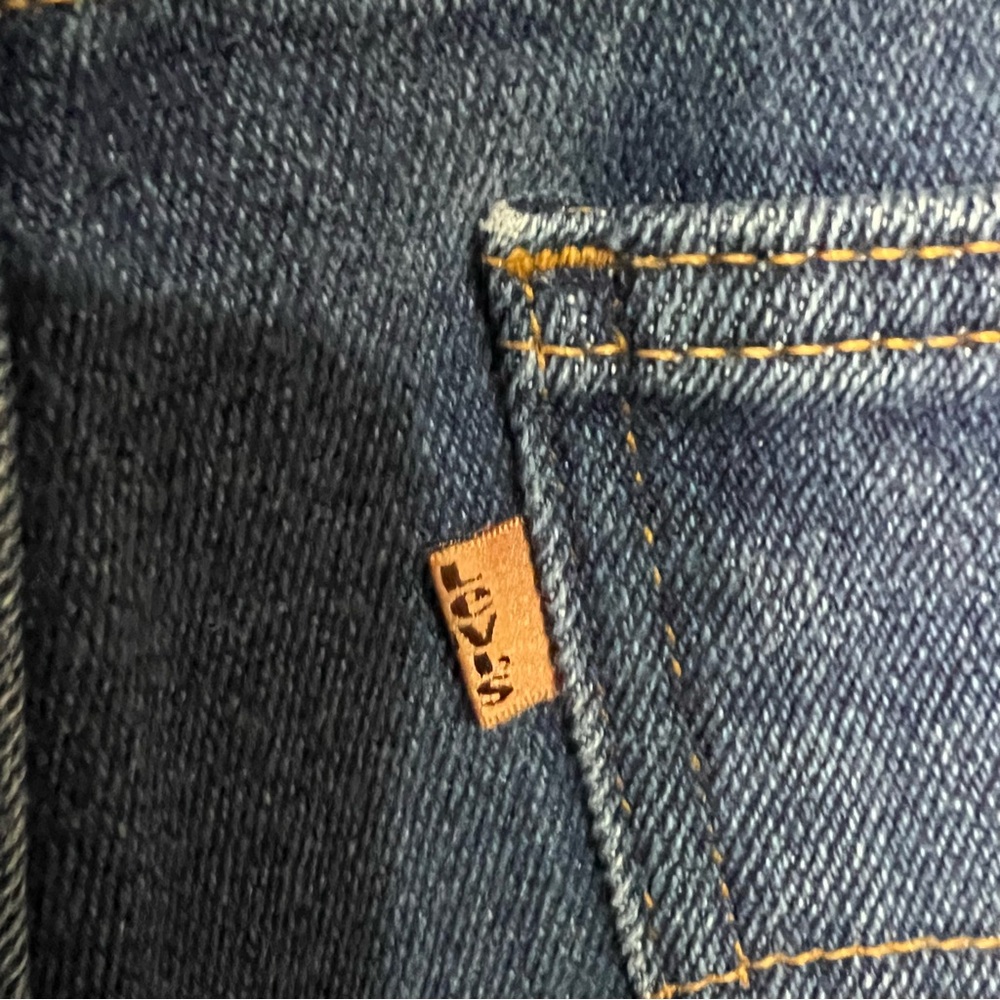 Levi's Vintage 90’s Action Orange Tab High Rise Crop Straight Denim Jeans‎ - Picture 8 of 12
